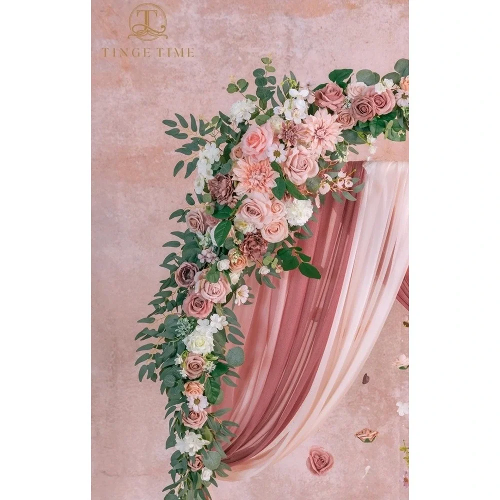 (40)Wedding Arch Flowers Kit -birthday 5pcs Artificial Floral Arch Not Include